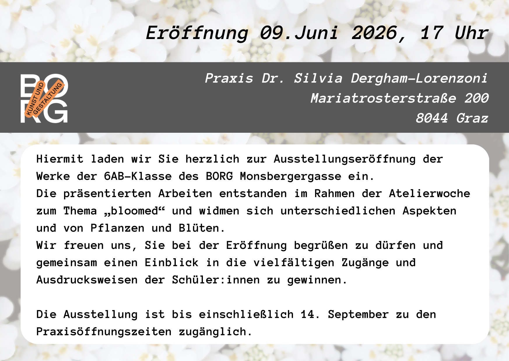 Einladung bloomed R